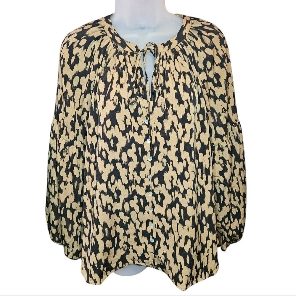 Anthropologie Blu Pepper Oversized Button Up Tunic PTP 20